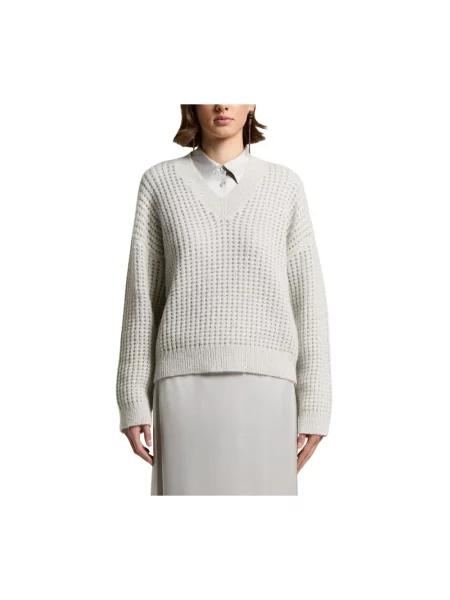 Dzianinowy sweter Peserico szary