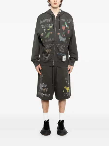 Bluza z kapturem dziecięca Maison Mihara Yasuhiro szara