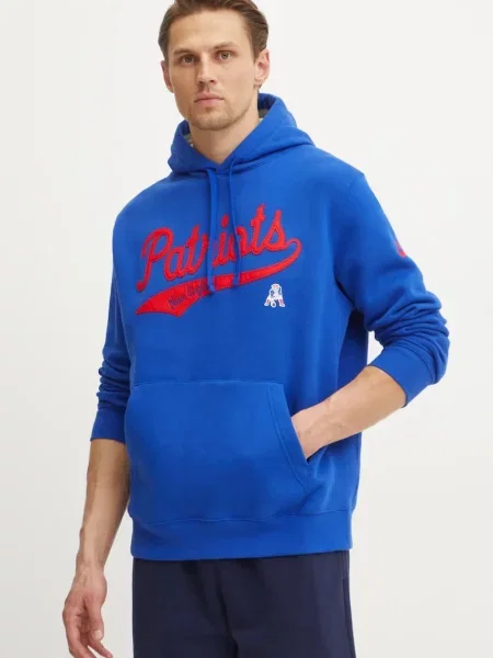 Суичър с качулка Nike с качулка с апликация синьо