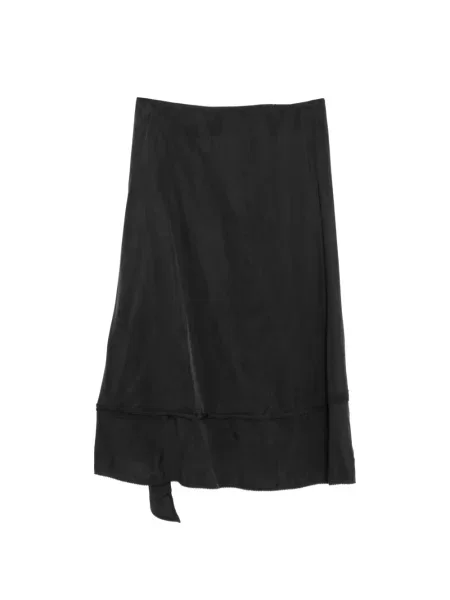 Fustă midi Hyein Seo drapată negru