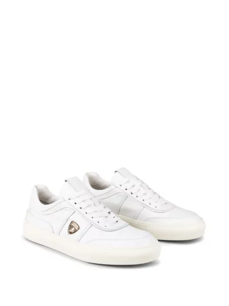 Šněrovací kožené tenisky Tod's bílé