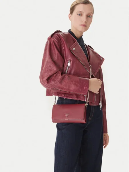Guess Geantă Noelle II Mini roșu