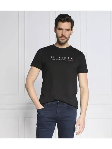 Tommy Hilfiger Tricou HILFIGER NEW YORK negru
