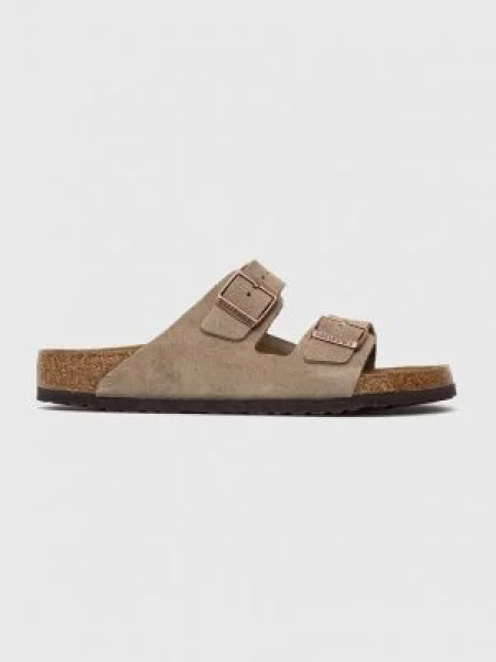 Natikači iz semiša Birkenstock Arizona siva