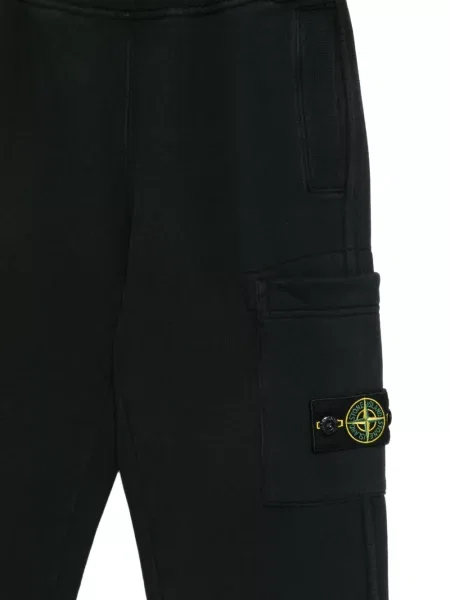 Spodnie cargo dziecięce Stone Island czarne