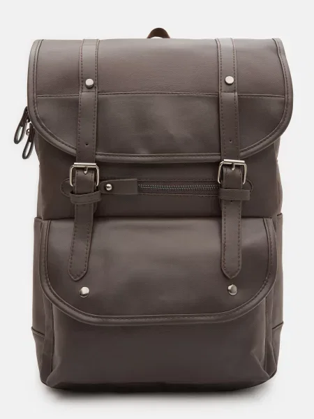 Borsa Leather Повсякденний рюкзак Шкіра чорний
