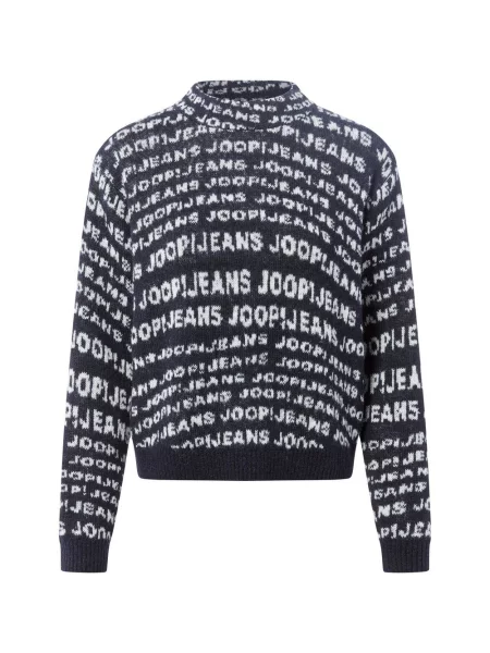 Joop Jeans sweter z dzianiny Kalissa Kobiety niebieski|biały wzorzysty M biały