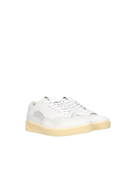 Sneakersy Jil Sander z logo białe