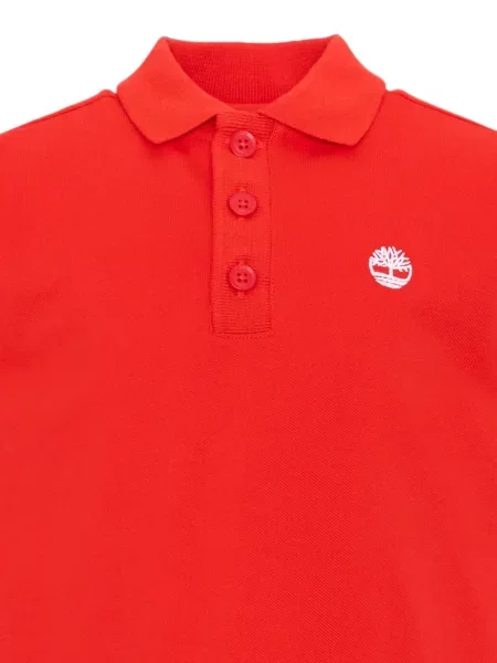 Koszulka polo dziecięca Timberland czerwona