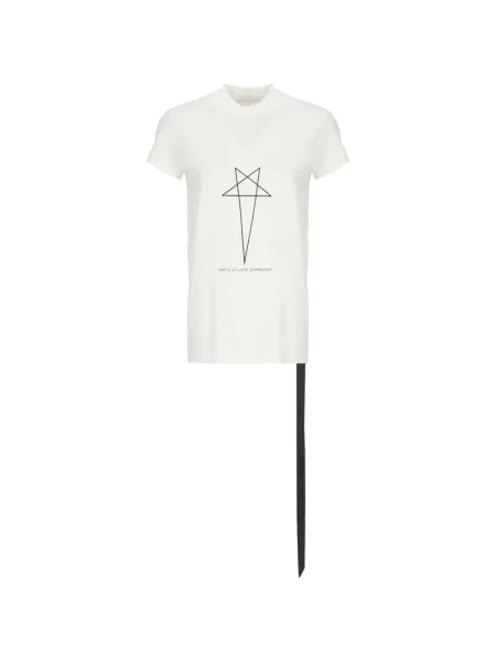 Tricou Rick Owens Drkshdw scurt mini alb