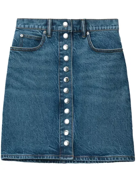 Fustă din denim Alexander Wang albastru