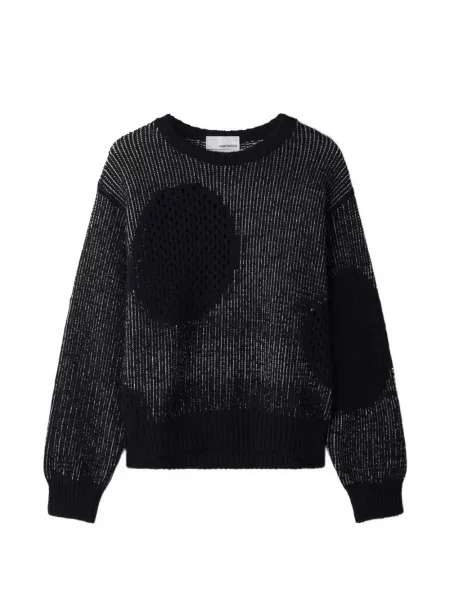 Decupat pulover Sage Nation negru