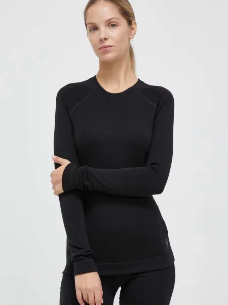 Функционална блуза с дълги ръкави Smartwool Classic Thermal Merino черно