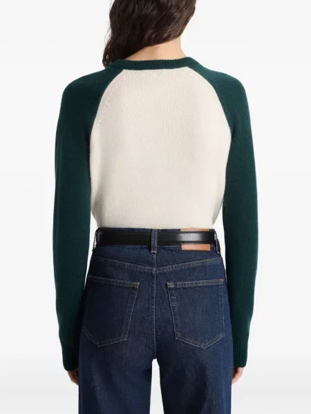 Pulover Sporty & Rich cu broderie lung