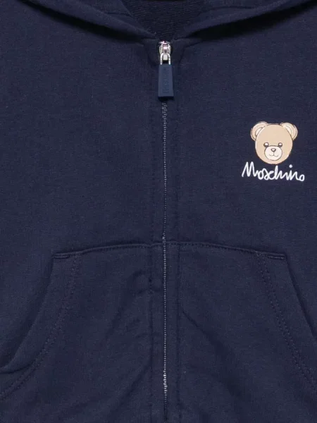 Bluza z kapturem dziecięca Moschino niebieska