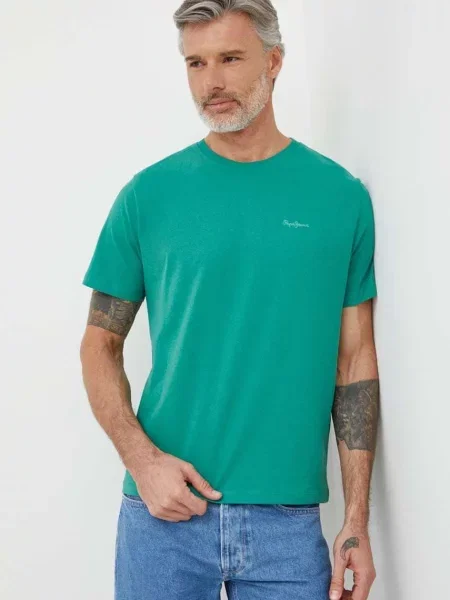 Pepe Jeans tričko Connor zelené
