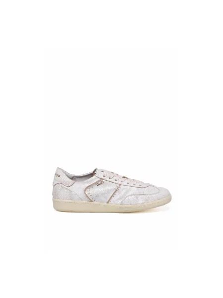 Sneakersy Lemargo skórzane z przetarciami białe