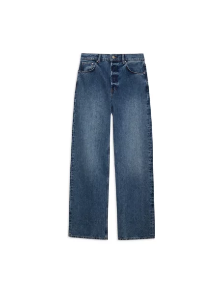 Szerokie jeansy Anine Bing niebieskie