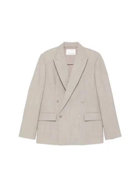 Marynarka The Frankie Shop dwurzędowa beżowa