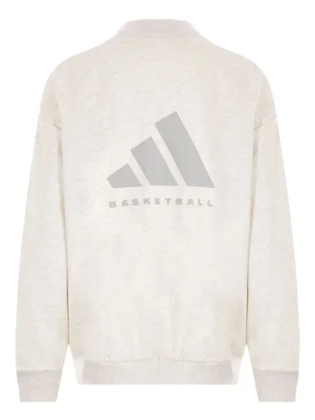 Zomšinis raštuotas džemperis Adidas balta