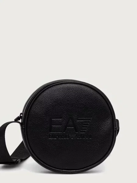 Emporio Armani geantă crossbody pentru femei cu imitație de piele negru