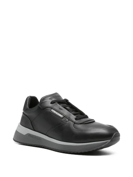 Sneakerși Ferragamo din piele negru