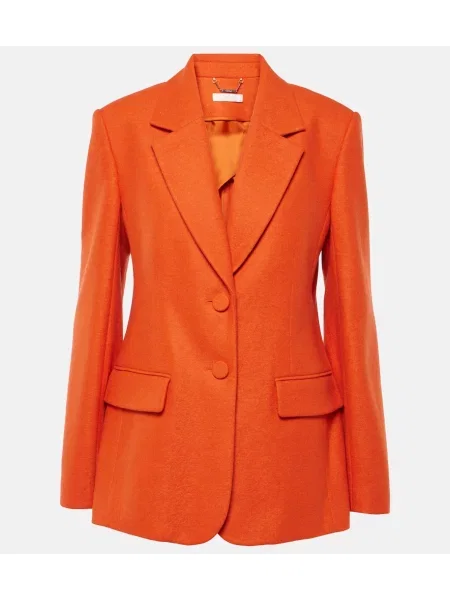 Sacou Chloé de lână portocaliu