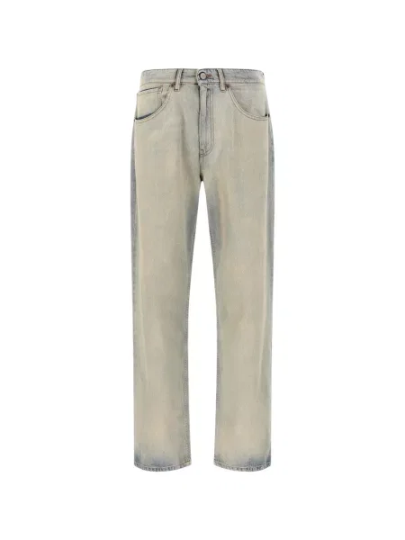 Blugi drepți Mm6 Maison Margiela albastru