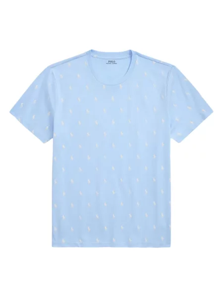 Tricou Polo Ralph Lauren din piele cu broderie în carouri maro