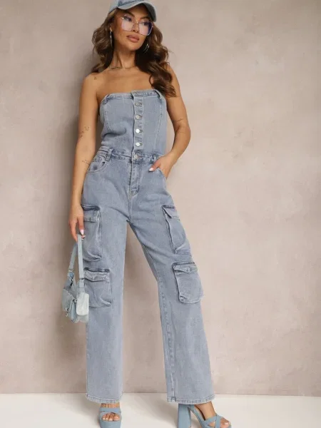 Salopeta cu Pantaloni Lungi cu Liaressa albastră