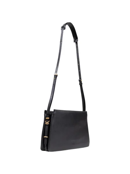 Geanta de piele Pinko din piele negru
