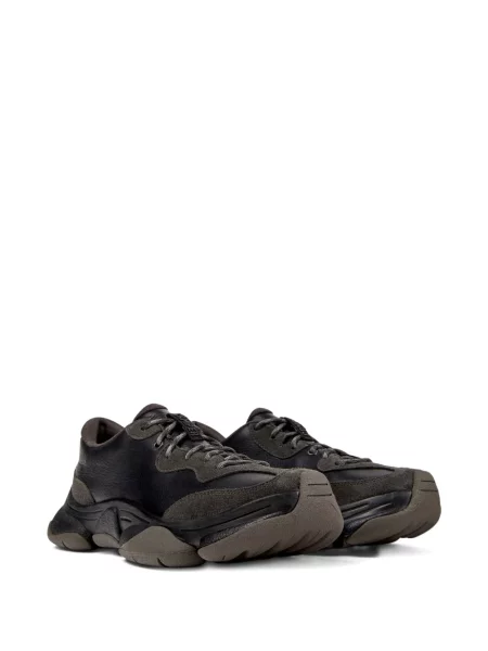 Sneakerși Camper din piele de căprioară negru