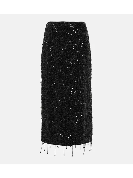 Fustă midi Simkhai până la genunchi negru