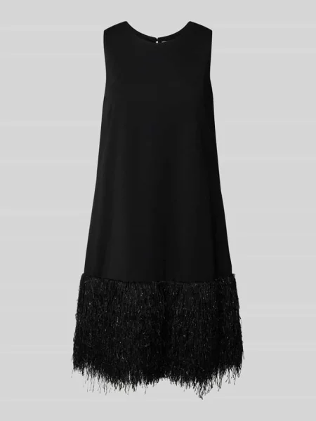 Sukienka koktajlowa z okrągłym dekoltem V By Vera Mont czarna