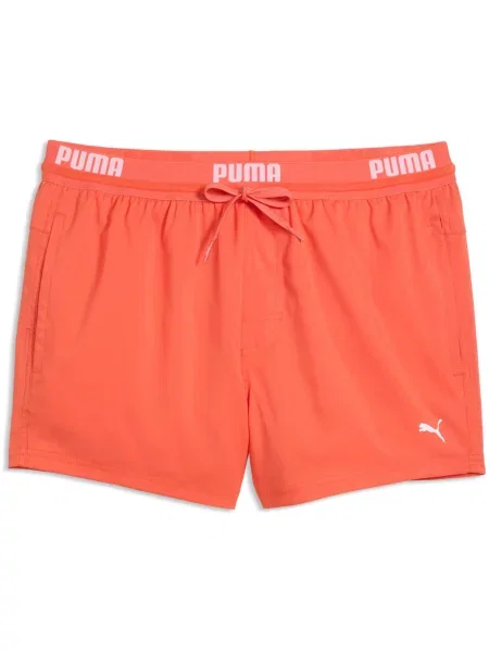 Szorty Puma Swim Logo Short Length Swim Short pomarańczowe
