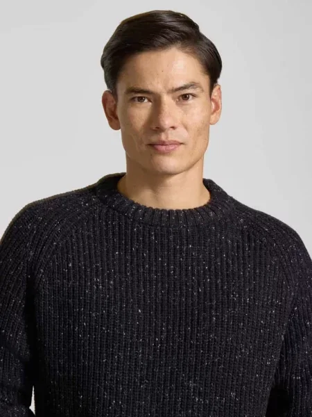 Sweter z raglanowymi rękawami model KIAANO' Armedangels czarny