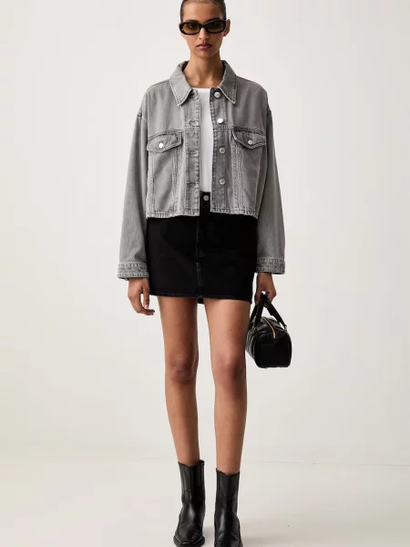 Levi's fustă din denim negru