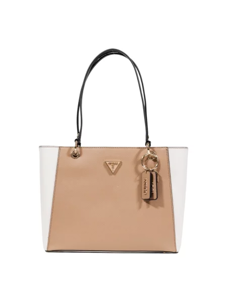 Duża shopperka Guess biała