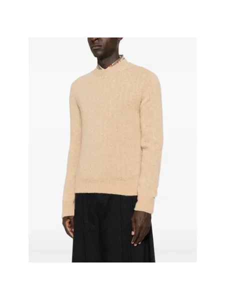 Sweter Dries Van Noten wełniany beżowy