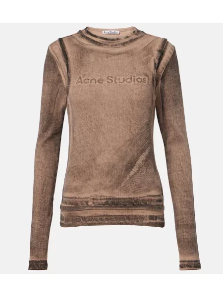 Top Acne Studios cu imagine maro