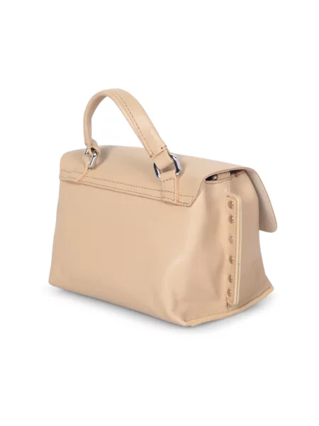 Torebka Zanellato skórzana elegancka beżowa