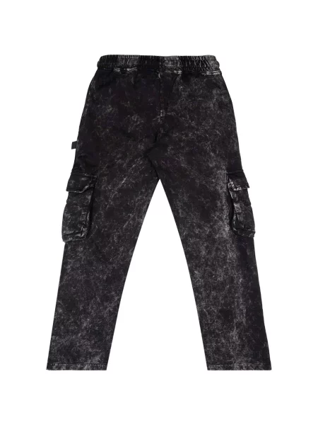 Pantaloni cargo copii Leone 1947 negru