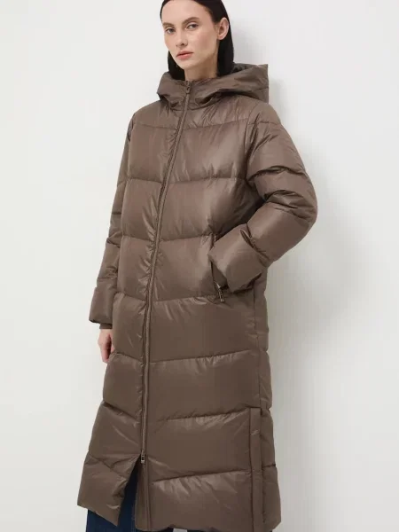Medicine płaszcz puchowy brązowy