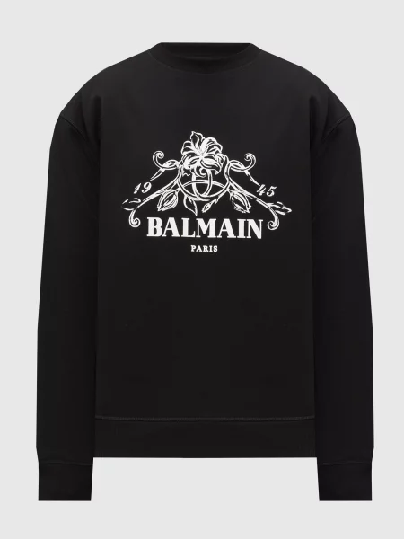 Світшот з принтом Balmain чорний
