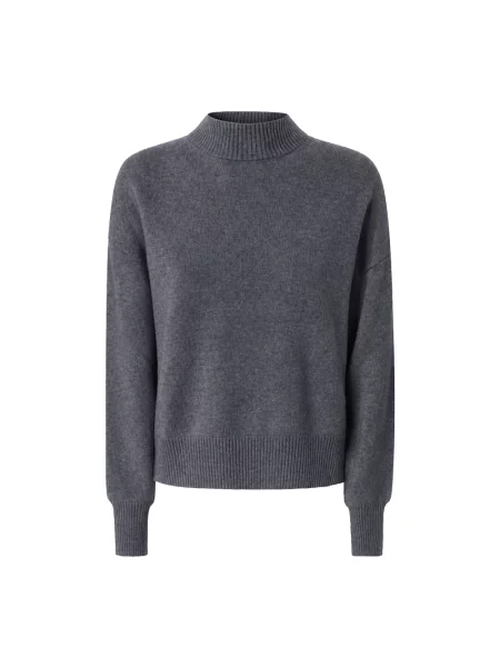 Sweter Pinko wełniany szary