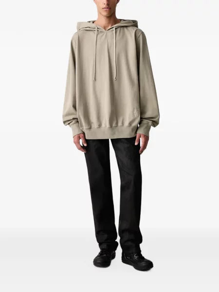 Bluza z kapturem Rick Owens Drkshdw ze sznurkiem zielona