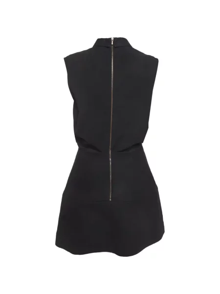 Rochie mini Victoria Beckham fără mâneci în linie A negru