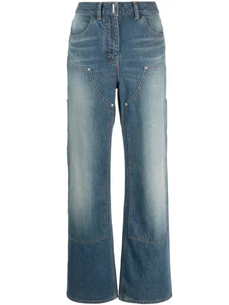 Blugi drepți Givenchy albastru
