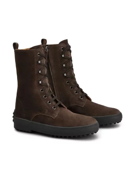 Botki Tod's zamszowe brązowe