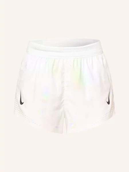 Nike Běžecké Šortky 2 V 1 Aeroswift / světle fialová / tmavě žlutá bílá